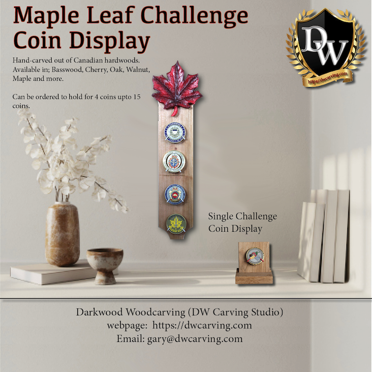 Small Maple Leaf Coin Display 2024