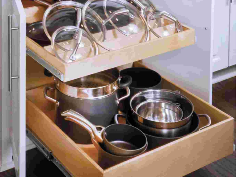 photo gallery Lower Cabinet Glide Out PotPans Lids Solution Thumbnail 25969 768x576